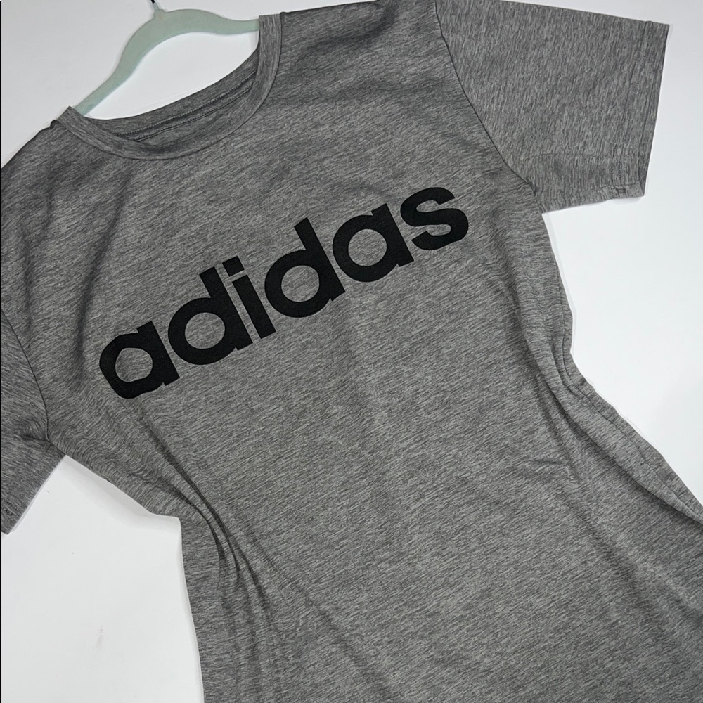 Adidas Gray T-Shirt with White Logo